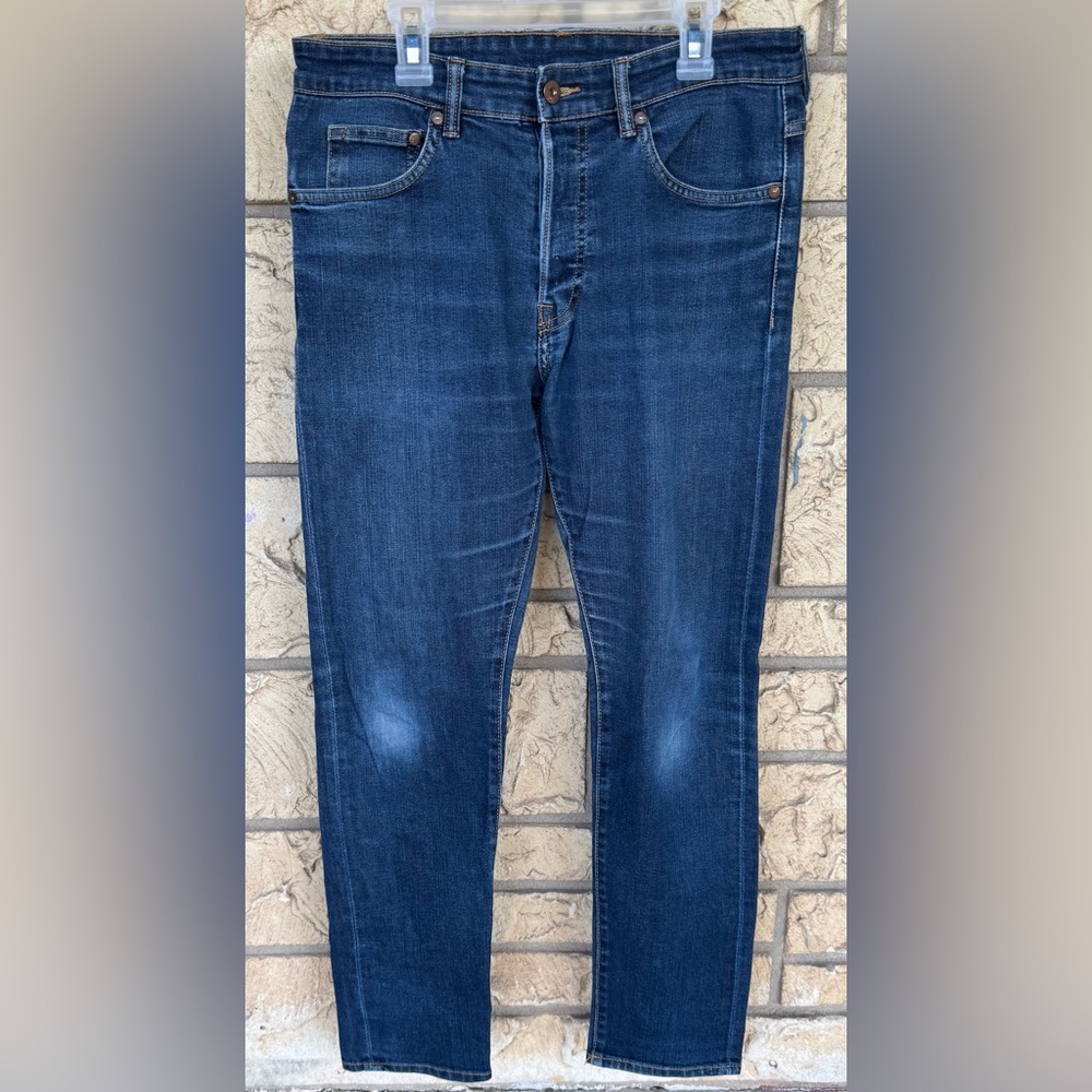 H&M Skinny Low waist Dark Blue Straight Jeans Size 31 x 30